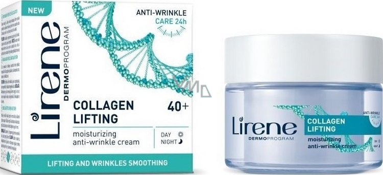Lirene Collagen Lifting 40 Feuchtigkeitsspendende Anti Falten Creme Mit Naturlichem Kollagen 50 Ml Vmd Parfumerie Drogerie