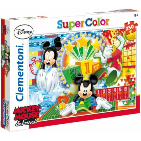 Clementoni Puzzle SuperColor Mickeyho klubík 250 dílků, doporučený věk 8+