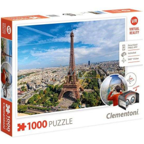 Clementoni Puzzle Paříž virtual reality 1000 dílků, doporučený věk 9+