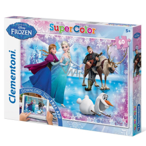 Clementoni Puzzle SuperColor Disney Ledové království 60 dílků, doporučený věk 5+