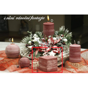 Lima Wellness Vánoční fantazie aroma svíčka krychle 65 x 65 mm 1 kus