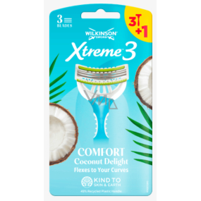 Wilkinson Xtreme 3 Comfort Coconut Delight  dámská holítka 3+1ks