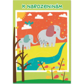 Ditipo Geburtstagskarte spielen Elefanten Svěrák, Uhlíř 224 x 157 mm nicht verlassen