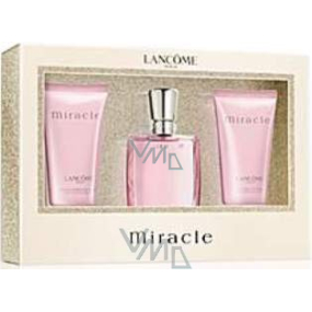 Lancome Miracle parfümiertes Wasser für Frauen 30 ml + Körperlotion 50 ml + Duschgel 50 ml, Geschenkset
