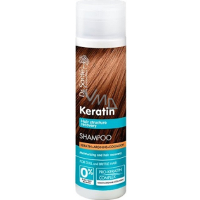 Dr. Santé Keratin Hair Regenerierendes und feuchtigkeitsspendendes Shampoo für brüchiges, sprödes Haar ohne Glanz 250 ml