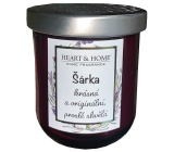 Heart & Home Sweet cherry soy scented candle with the name of Sarka 110 g