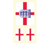 Arch Tattoo Aufkleber auf Gesicht und Körper England Flagge 2 Motiv