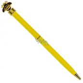 Albi Kugelschreiber gelb mit goldener Biene