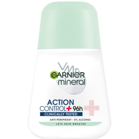 Garnier Mineral Action Control + Klinisch getestetes Ball-Antitranspirant-Deodorant-Roll-On für Frauen 50 ml