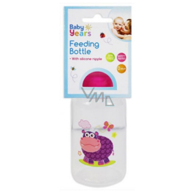 Erste Schritte Safari 0+ Babyflasche Hippo Violet 150 ml