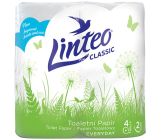 Linteo Classic Toilettenpapier weiß 2-lagig 150 Stück 4 Stück