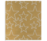 Zöwie Geschenkpapier 70 x 150 cm Weihnachten Nordic Light gold - weiße Sterne