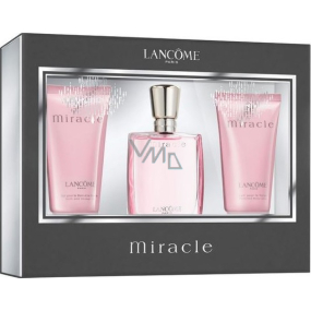 Lancome Miracle parfümiertes Wasser 30 ml + Körperlotion 50 ml + Duschgel 50 ml, Geschenkset