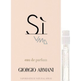Giorgio Armani Sí parfümiertes Wasser für Frauen 1,5 ml mit Spray, Fläschchen