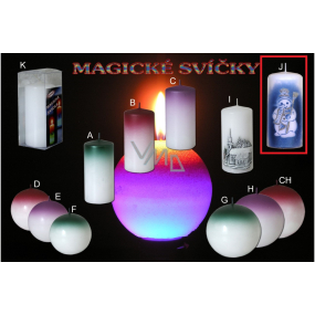 Lima Magic Candle Schneemann Zylinder 70 x 150 mm 1 Stück