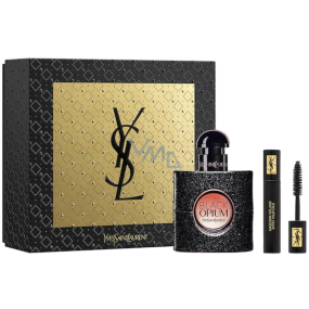 Yves Saint Laurent Opium Black parfémovaná voda 30 ml + Volume Effect řasenka 2 ml, dárková sada pro ženy