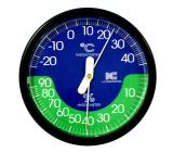 Schneider Hygrometer und Thermometer, rund, Kunststoff, 108 mm