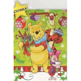 Nekupto Geschenk Papiertüte 33 x 26 x 13 cm Winnie the Pooh Weihnachten 1187 WLGL