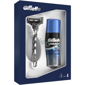 Gillette Mach3 Rasiermesser + Extra Comfort Rasiergel 75 ml, Kosmetikset für Männer