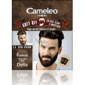 Delia Cosmetics Cameleo Men Grey Off barva na vlasy, vousy a knír 3.0 Tmavě hnědá 2 x 15 ml