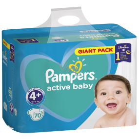 Pampers Giant Pack Active Baby Maxi 4+ 10 - 15 kg Wegwerfwindeln 70 Stück