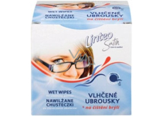 Linteo Satin Zum Reinigen von Brillen Feuchttüchern 14 x 14 cm 1 + 1 Stück