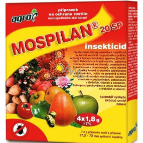 Pflanzenschutzmittel Agro Mospilan 20 SP Insektizid 4 x 1,8 g