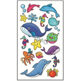 Tattoo Aufkleber farbige Kinder Sea World 15 x 8,5 cm