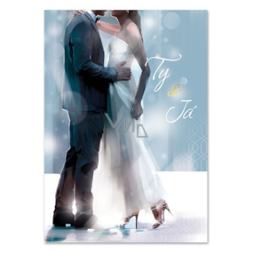 Ditipo Spielkarte für die Hochzeit Du und ich Treppe vom Himmel Tereza Kerndlová 224 x 157 mm
