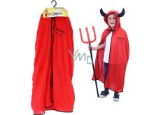 Rappa Halloween Kostümmantel Teufel Bertik für Kinder, 3-10 Jahre