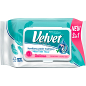 Velvet Intima 2 in 1 befeuchtetes Toilettenpapier 42 Stück