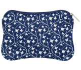 Albi Original Neopren Tasche Blau Muster 17,5 x 11,5 cm