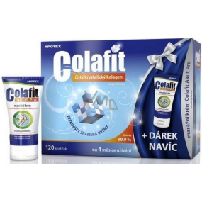 Apotex Colafit reines kristallines Kollagen 120 Würfel + Colafit Akut Pro Massagecreme 50 ml, Geschenkset
