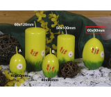 Lima Frühlingsmotiv Kerze gelbes Ei groß 60 x 90 mm 1 Stück