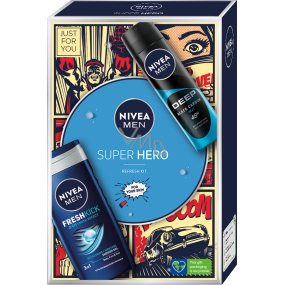NIVEA MEN Super Hero sprej antiperspirant 150ml, sprchový gel 250ml