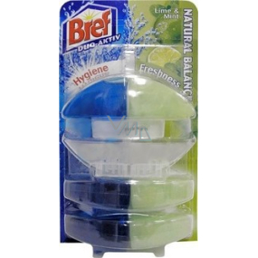 Bref Duo Active Extra Clean & Fresh Limetten- und Minz-Toilettengel 60 ml + 2x Nachfüllung