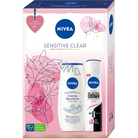 NIVEA Sensitive Clear sprej antiperspirant 150ml, sprchový gel 250ml