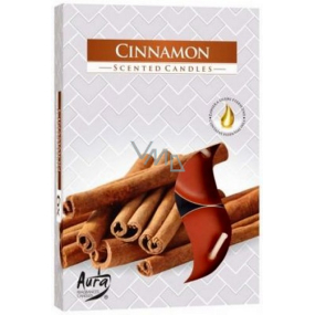 Bispol Aura Cinnamon - Teelichter mit Zimtduft 6 Stück