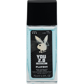 Playboy You 2.0 Laden von parfümiertem Deodorantglas für Männer 75 ml