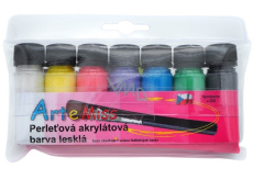 Art e Miss Perleťová akrylátová vodou ředitelná barva lesklá 7 x 12 g