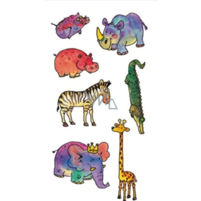 Tätowierung mit Elefanten 16,5 x 10,5 cm 1 Stück gefärbt