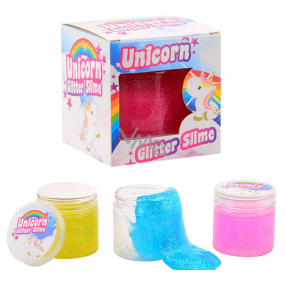 Johntoy Unicorn Unicorn Glittering Slime Cup 1 Stück