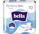 Bella Perfecta Slim Blue ultradünne Damenbinden mit Flügeln 10 Stück