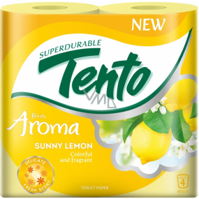 Dieses frische Aroma Sunny Lemon Eau de Parfum Toilettenpapier 2-lagig 156 Fetzen 4 Stück