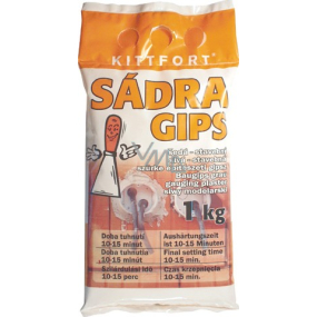 Kittfort Gips Gips grau - Aufbau 1 kg