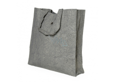 Albi Eco Tasche aus waschbarem Faltpapier - grau 37 cm x 37 cm x 9,5 cm