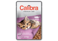 Calibra Premium Lachs im Saucenfach Alleinfuttermittel für Kätzchen 100 g
