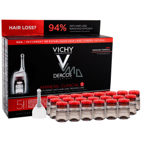 Vichy Dercos Aminexil Clinical 5 Haarausfallbehandlung für Männer 21 x 6 ml