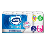 Zewa Deluxe Aqua Tube Delicate Care Toilettenpapier 3-lagig 150 Stück 16 Stück, Rolle, die gewaschen werden kann
