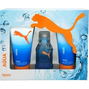 Puma Aqua Man EdT 30 ml Eau de Toilette + 2 x 50 ml Duschgel, Geschenkset